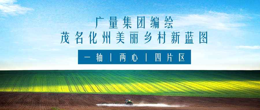 一轴 两心 四片区丨bifa必发集团集团服务茂名化州俏丽村落新蓝图规划假造工作